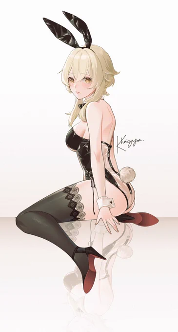 Lumine x bunny suit😏💕 