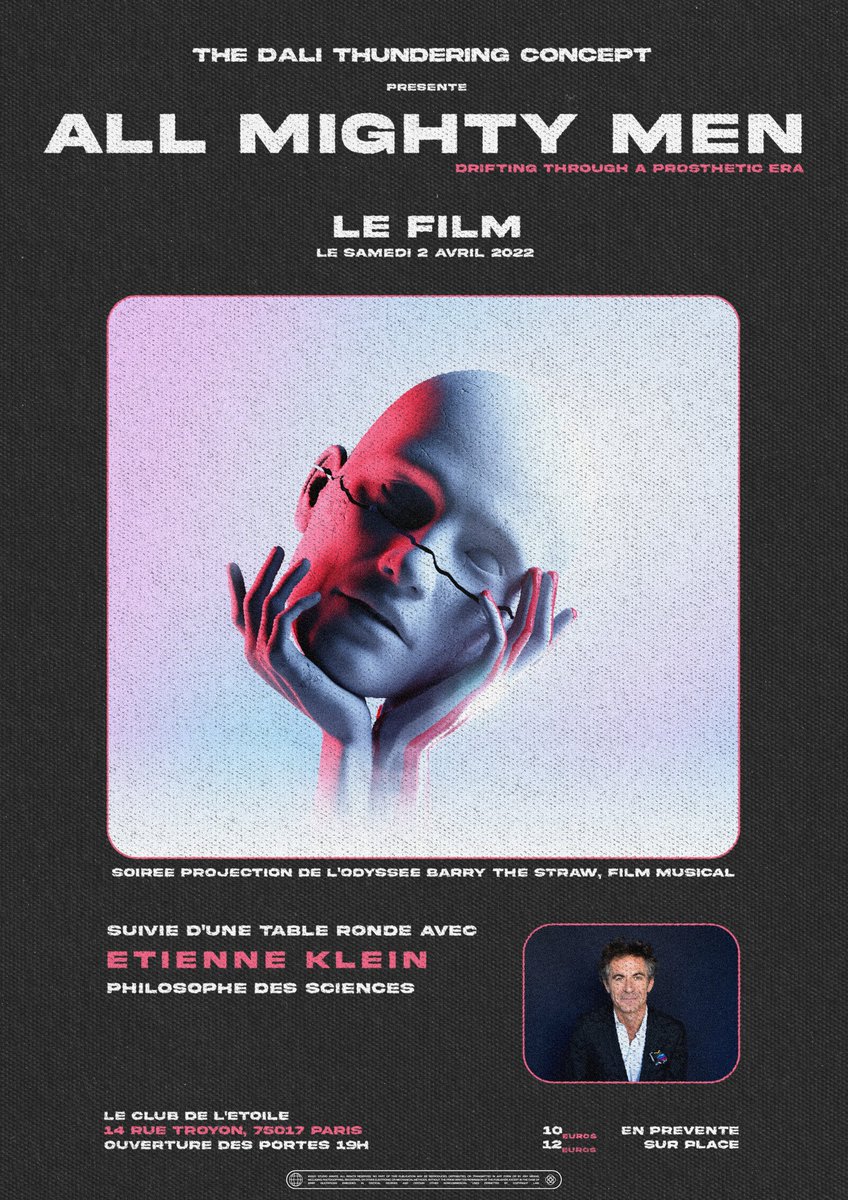 🇫🇷 PARIS 🇫🇷
Nous vous dévoilerons l'étape finale de l'épopée de Barry the Straw le 2 avec "All Mighty Men, le Film".
La projection sera suivie d’une table ronde avec comme invité de marque, Etienne Klein, philosophe des sciences Réservation ici ➡️ hyperurl.co/AMM_Le_Film