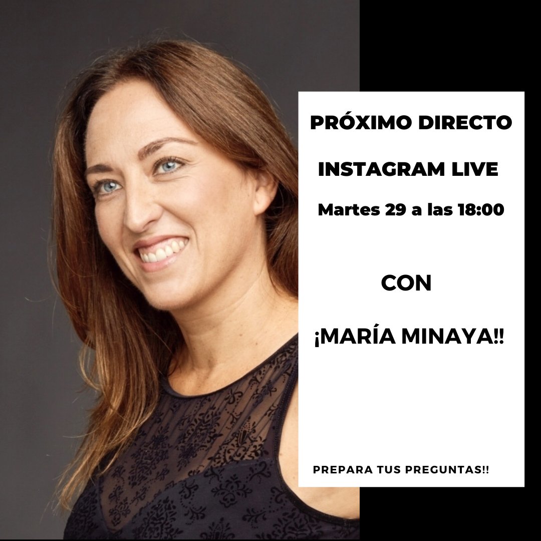 ⚡️Próximo directo en Act Mirror con María Minaya Benlloch.

Hablaremos sobre el teatro, la Producción y la Distribución con una de las mejores expertas del panorama Nacional. 👍

No os lo perdáis!!🤩