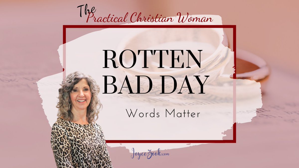 JoyceZook's tweet image. Rotten Bad Day - The Power of Words - How do we get our minds to turn around when having a tough day? Some say gratitude, but I have had trouble getting there. Discover what happens when we look at Always and Never vs. the Truth. Watch  lnkd.in/dDZ2-cXA