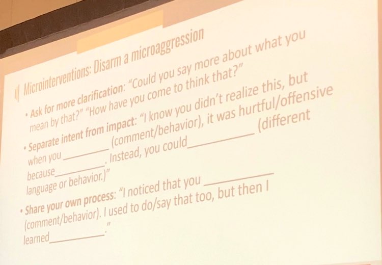 GeometricRabbit's tweet photo. Learning to separate intent from impact when micro-aggressions occur. #BIGIDEA #RoadToInclusion #PLA2022 https://t.co/lF3sXPROwm