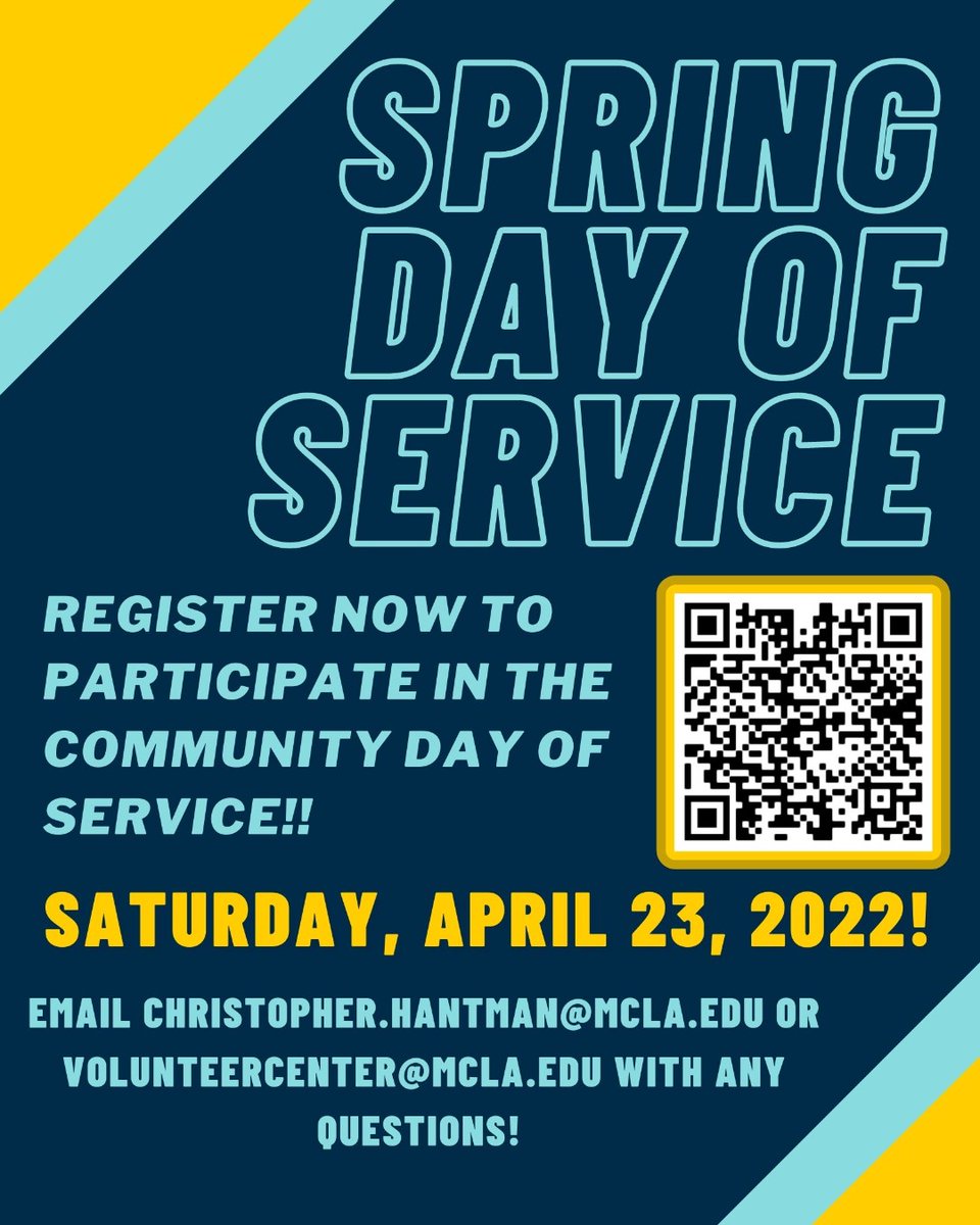 MCLAservice's tweet photo. REGISTER NOW!!!
#springdayofservice2022 #communitytrailblazers https://t.co/Czf4i8lM8g