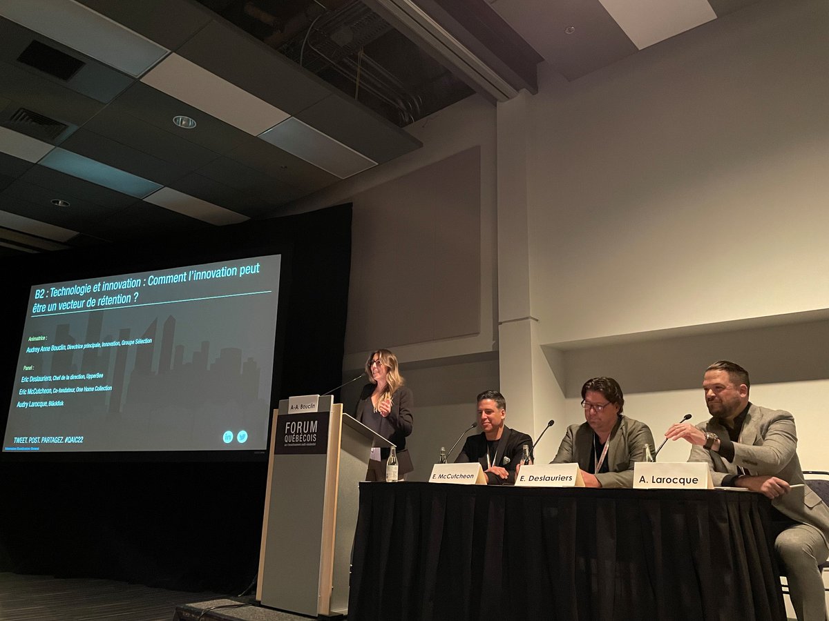 GroupeSelection's tweet photo. Panel sur la technologie et l'innovation comme vecteurs de rétention et les façons dont celles-ci contribuent concrètement à améliorer la qualité de vie et le bien-être des locataires. https://t.co/rNtafaNSZw