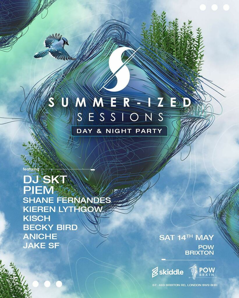 The full line up for <a href="/powbrixton/">POW Brixton</a> on Saturday 14th May!! ☀️😎🕺🏽

<a href="/djskt/">DJ S.K.T</a> / @piem_music / <a href="/shane_fernandes/">bitshah</a> / <a href="/kierenlythgow/">Kieren Lythgow</a> / <a href="/kischmusic/">Kisch</a> / <a href="/beckybirddd/">Becky Bird</a> / <a href="/aniche_/">Лина</a> /  @jsfphoto1 instagr.am/p/CbdPw-AAIjE/