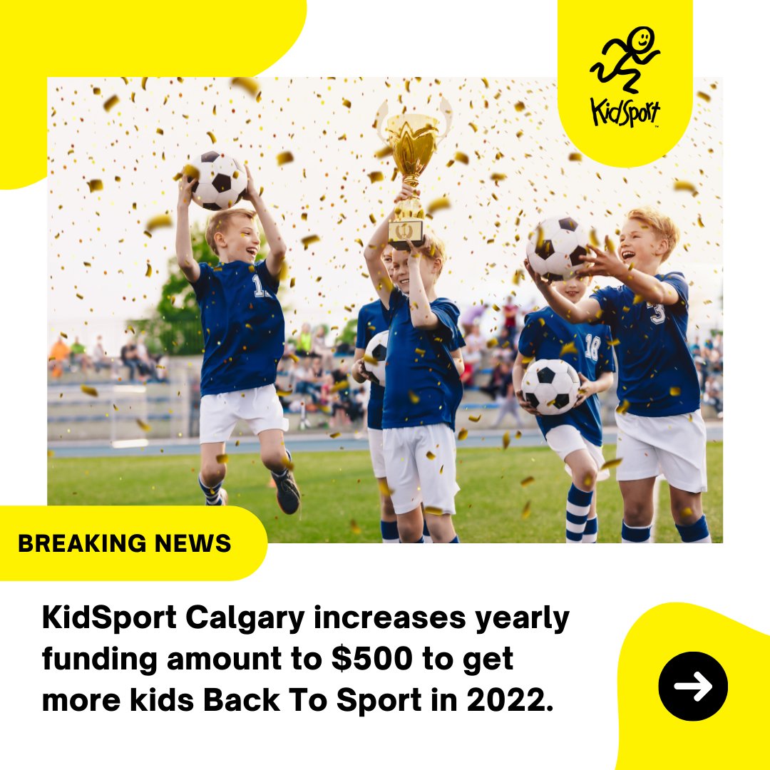 We are proud to announce that we have increased our funding amount to $500 per qualified kid to further support getting vulnerable youth in our community #BackToSport! 🎉⚽🏒 

Learn more at: bit.ly/3L9Syx8 #SoALLKidsCanPlay