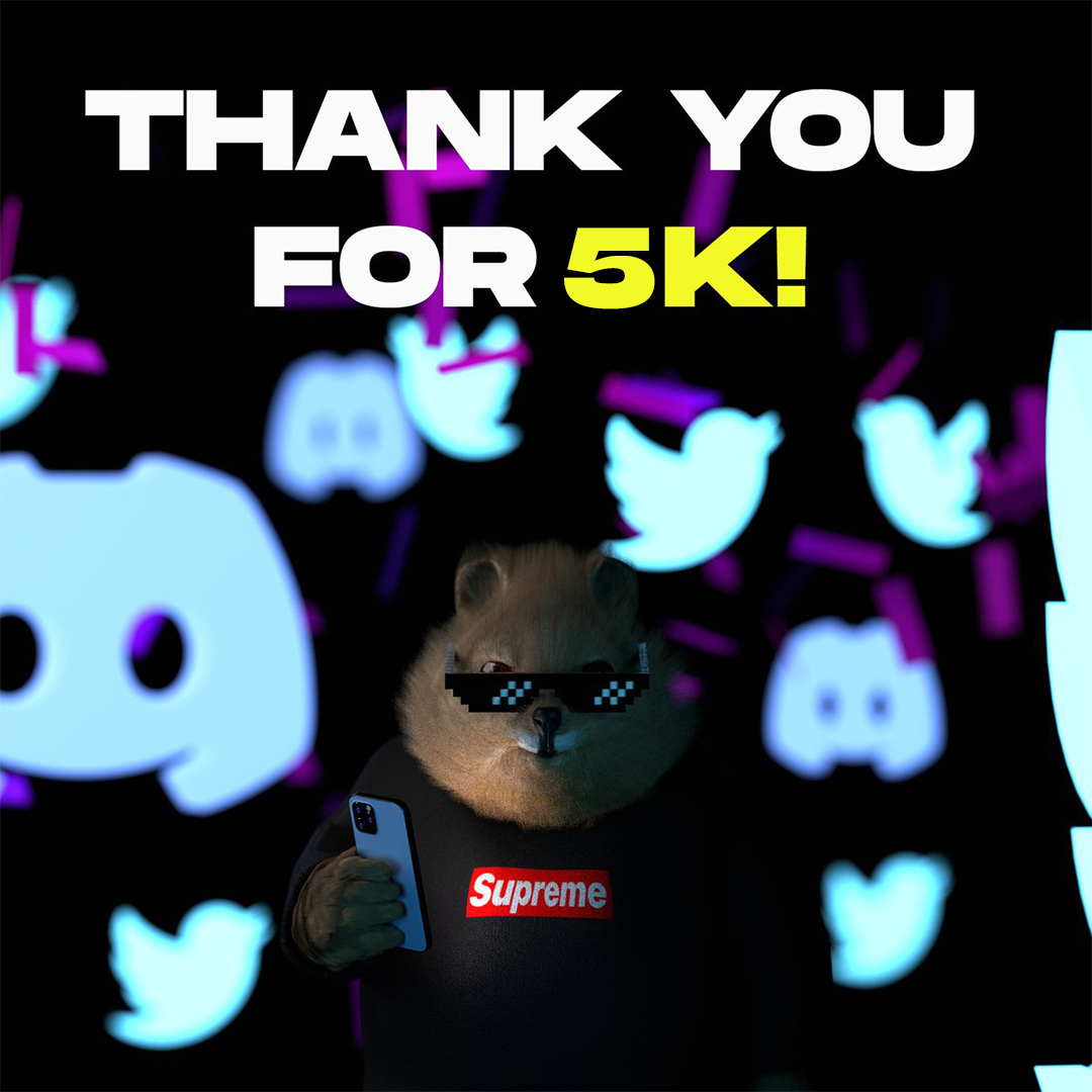 DISCORD 5K🎉 

Now, we are a bigger family with more than 5K Quokkas in Discord! Thank you for your support. 

Together to the moon !🚀