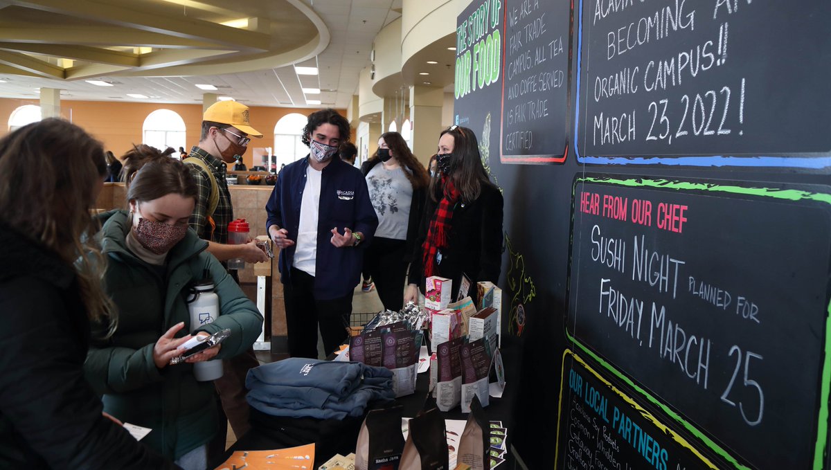 Acadia Sustainability Office (@sustainacadia) on Twitter photo Today <a href="/AcadiaU/">Acadia University</a> started down the path to become an Organic Campus. The new national program developed by <a href="/ChooseOrganic_/">ChooseCanadaOrganic</a> was launched today and we helped celebrate with an organic pop-up in Wheelock Hall. Learn more sustainability.acadiau.ca/food/organic-c⦠#organiccampus #chooseorganic Today <a href="/AcadiaU/">Acadia University</a> started down the path to become an Organic Campus. The new national program developed by <a href="/ChooseOrganic_/">ChooseCanadaOrganic</a> was launched today and we helped celebrate with an organic pop-up in Wheelock Hall. Learn more sustainability.acadiau.ca/food/organic-c⦠#organiccampus #chooseorganic