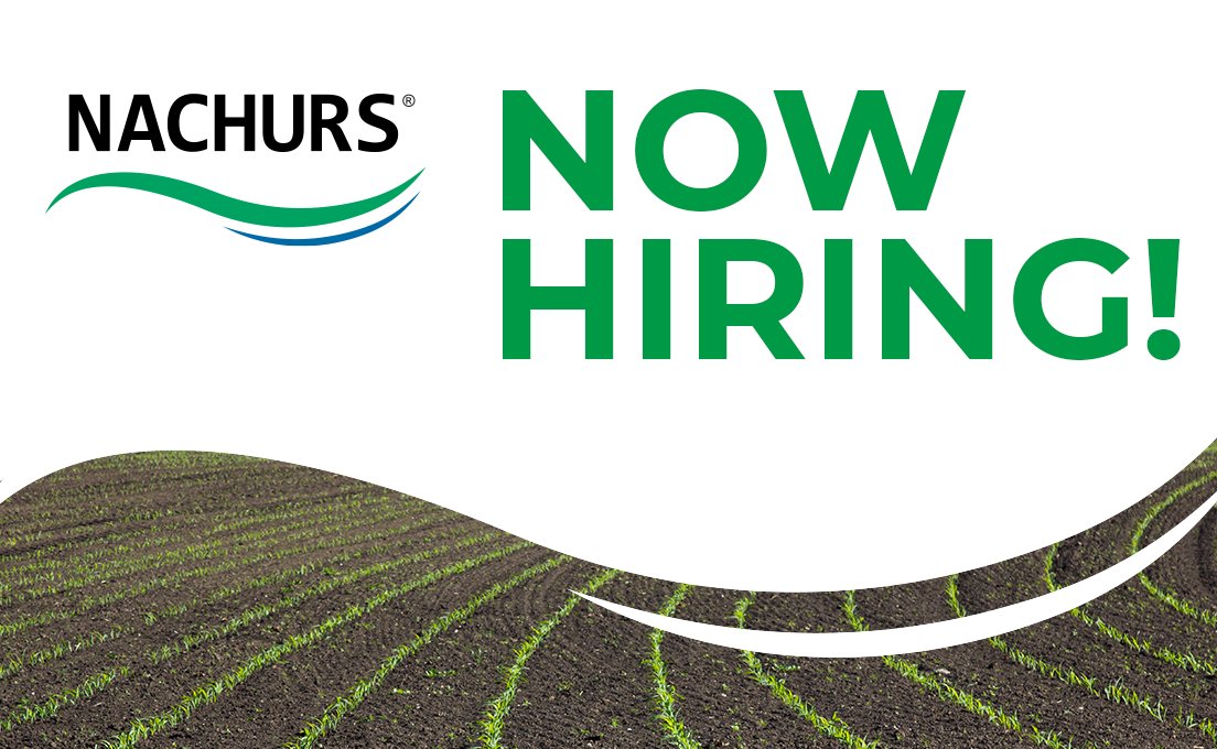 NACHURS's tweet photo. NACHURS is #nowhiring several positions throughout the country. Postions include #chemicaloperator, #DistrictSalesManagers, #PlantManagers, #Agronomists, #SocialMedia, #materialhandlers and more. For full listings go to https://t.co/7GMGmVJ9y5
#applynow #Jobs https://t.co/OxZ9F7Om3c