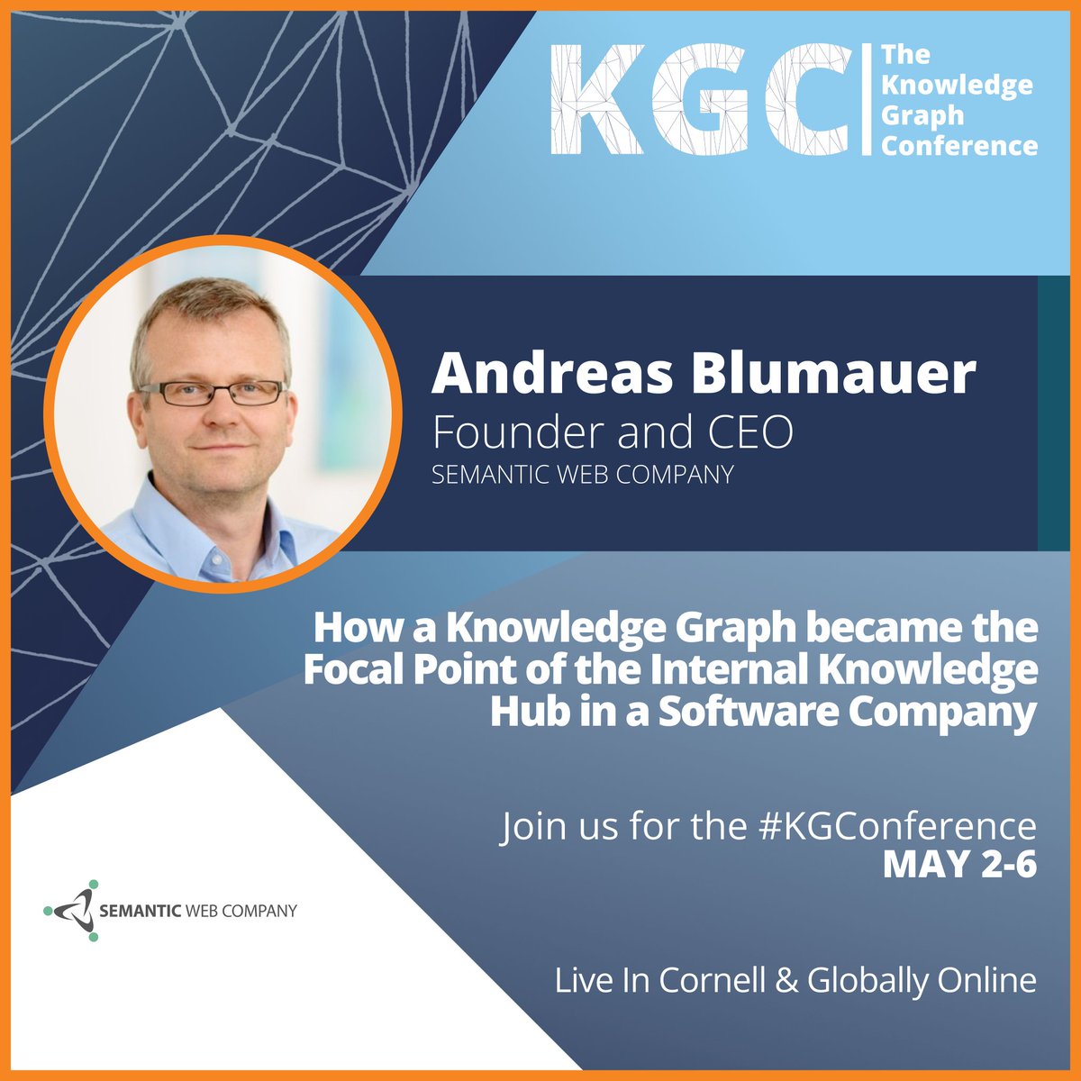 Andreas Blumaeur is founder and CEO of @semwebcompany. At the upcoming #KGConference <a href="/ABLVienna/">AndreasB</a> will present "How a Knowledge Graph became the Focal Point of the Internal Knowledge Hub in a Software Company".
Register now! bit.ly/3BN6b22
#KGConference