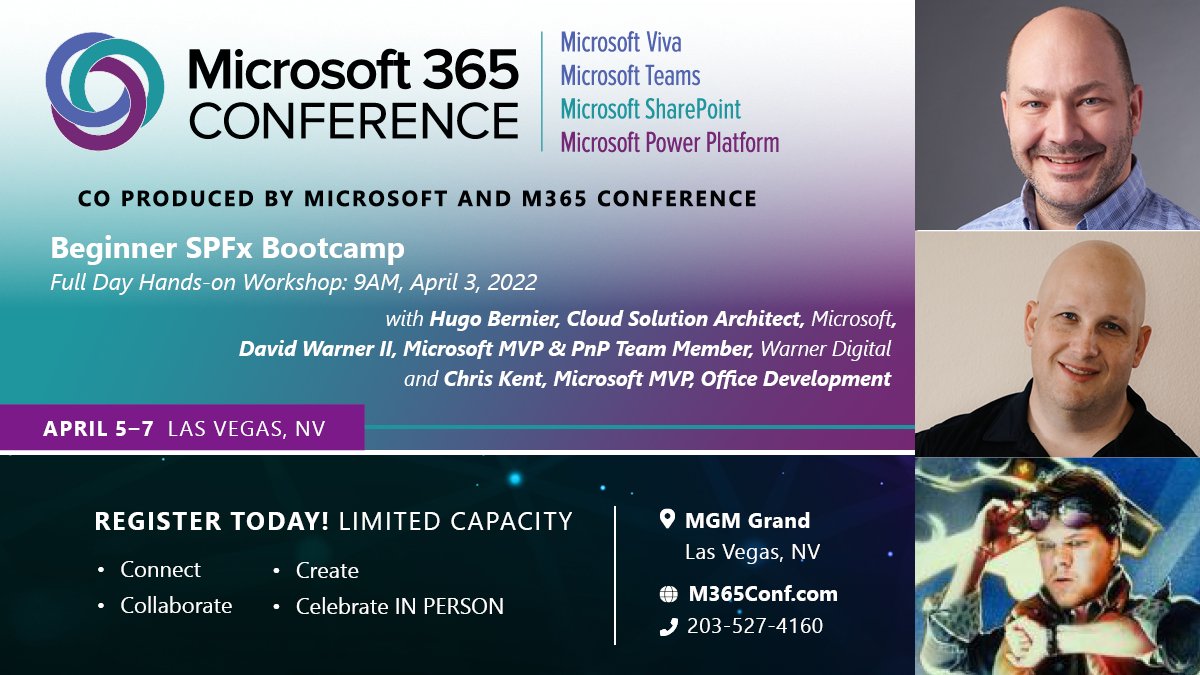 The Microsoft 365 Conference on Twitter "Join the community in Las