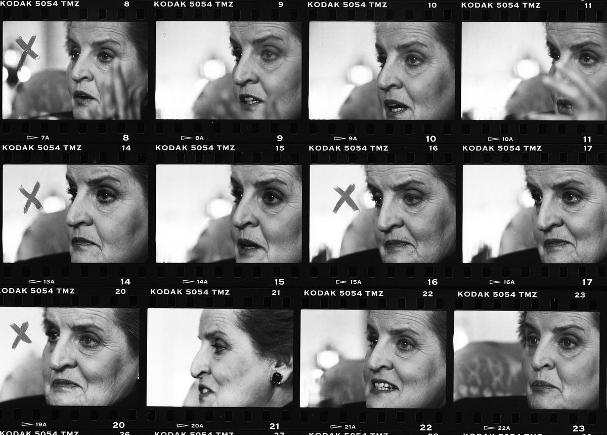 kennerly's tweet photo. Madeleine Albright, the first woman U.S. Secretary of State, died today at age 84. I took these in her office at the State Department in 1998. What an incredible person. @madeleine #secalbright @CCP_UArizona @CanonUSApro https://t.co/S7TTUyISVD
