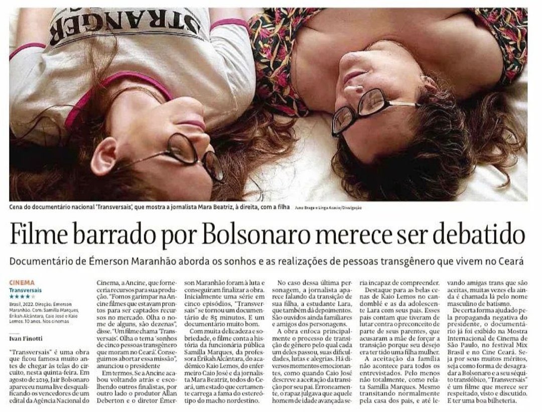 bellied993's tweet photo. Que documentário incrível e necessário, devia passar na tv aberta de tão educativo que é! Aconselho educadores e pais a assistirem. Tem na Netflix #Transversais #Netflix https://t.co/3CueVQhr77