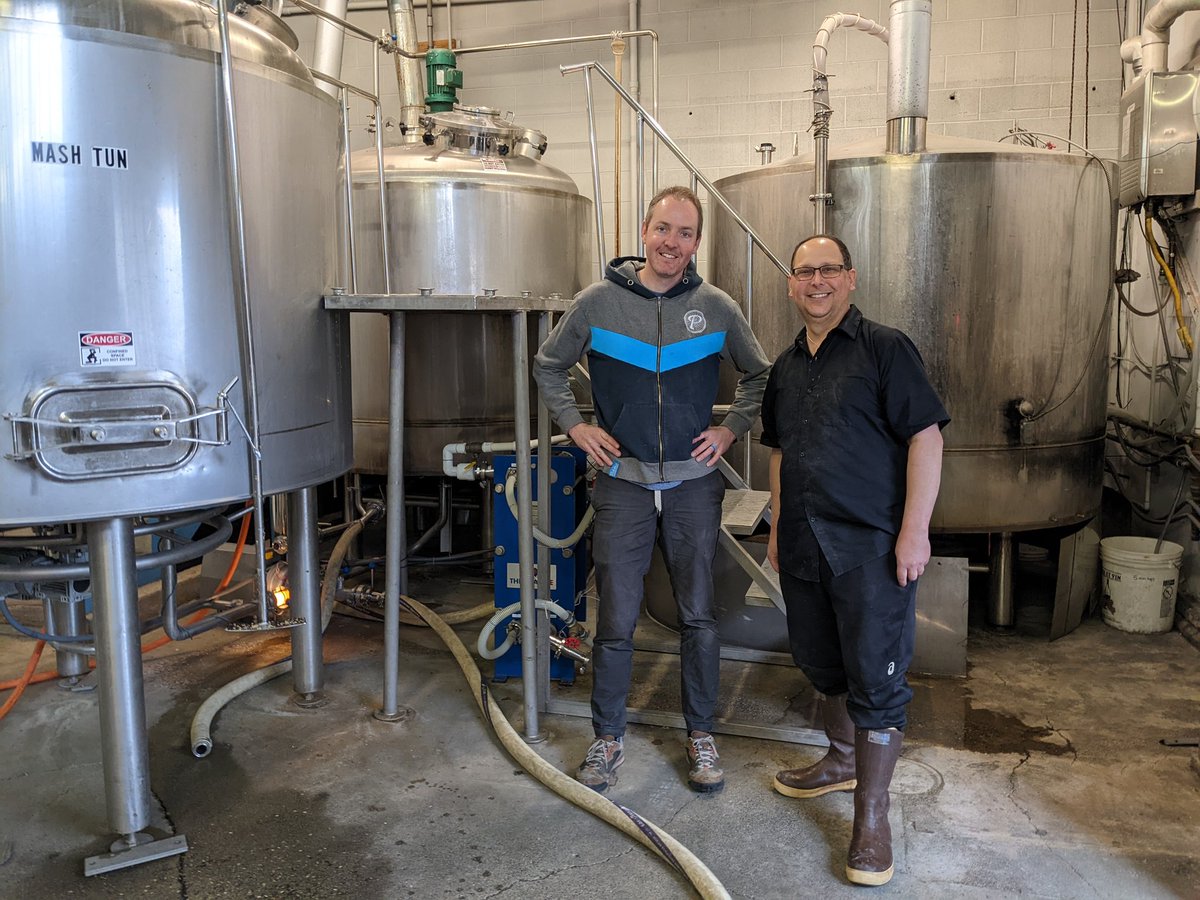 Officially hand off our brewery today to <a href="/BickersonsB/">BickersonsBrewhouse</a>! Dave is currently brewing with Frank to walk him through our old/their new brew system. We wish the Bickersons crew success as they open their 2nd spot in the #ballardbrewed district. 
#wabeer #visitballard #ballard