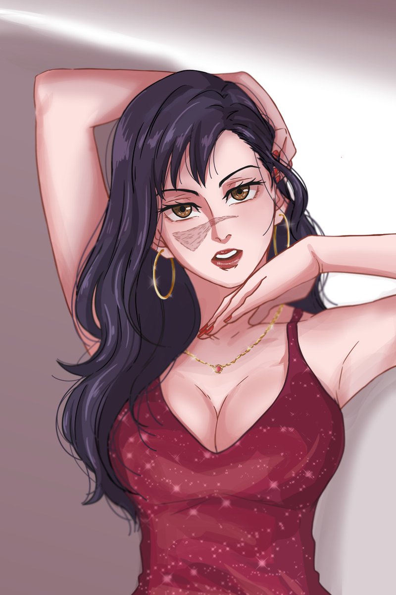 la femme fatale💄

[ commissioned art by <a href="/stella_noct03/">ラ ステラ 🌟 (working on commish)</a>❤️ ]
#Utahime #UtahimeIori #庵歌姫 #歌姫 #JujutsuKaisen #呪術廻戦