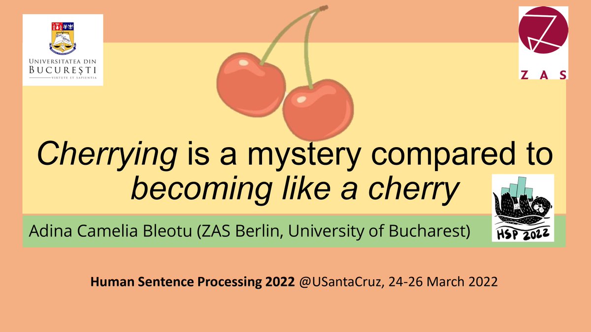 Come check out my poster on ''Cherrying' is a mystery compared to 'becoming like a cherry'' at 'Block 3 Spruik and Break-Out' session on Thursday 3/24 at 11:55. Hope to see you there! :) #HSP2022 osf.io/fnbps/