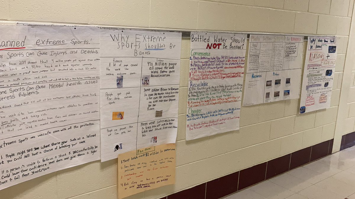 These fifth graders are finishing up arguments and advocating for things they feel strongly about!