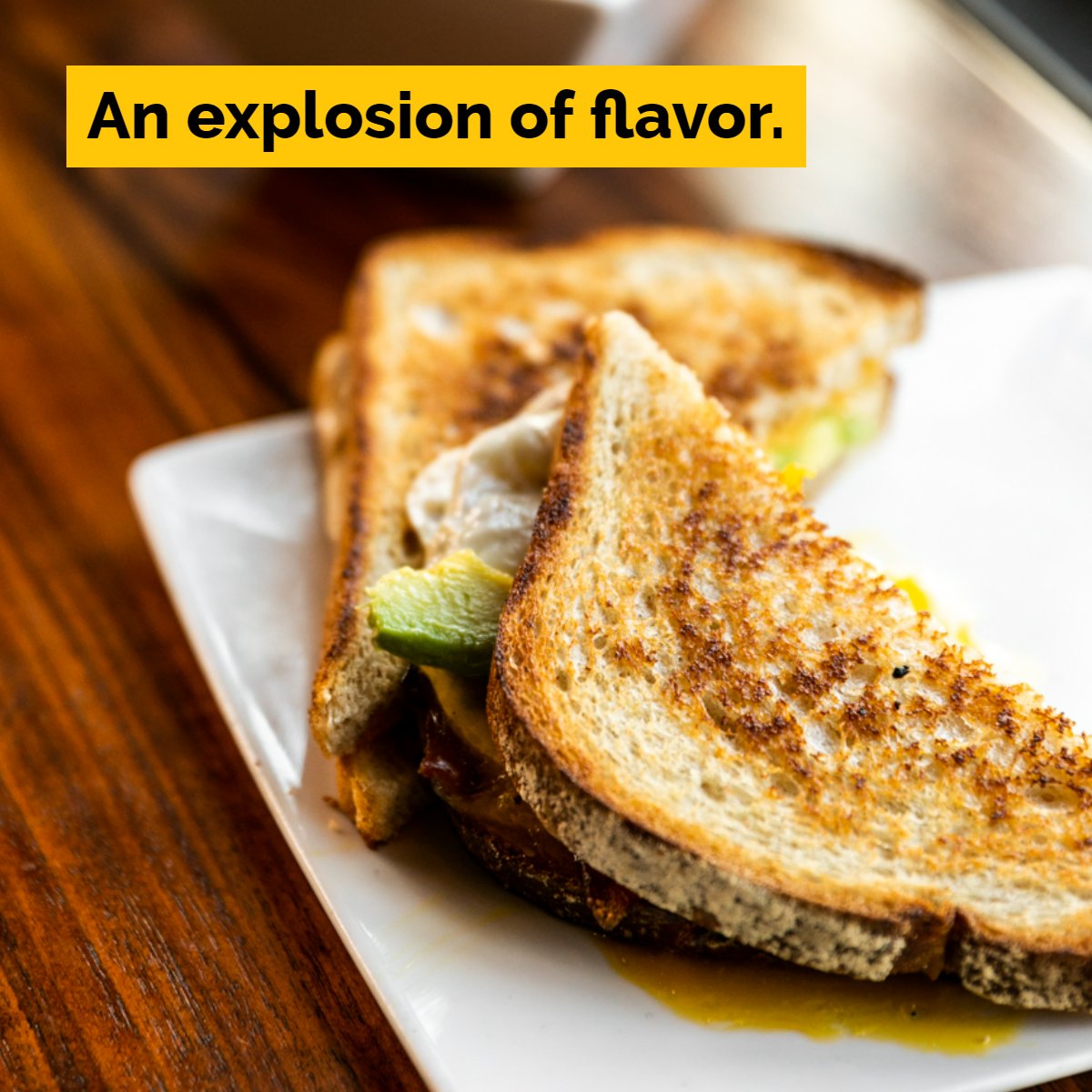 With our sandwiches, every ingredient excites your taste buds with an explosion of flavor. #WEAIMTOCHEESE