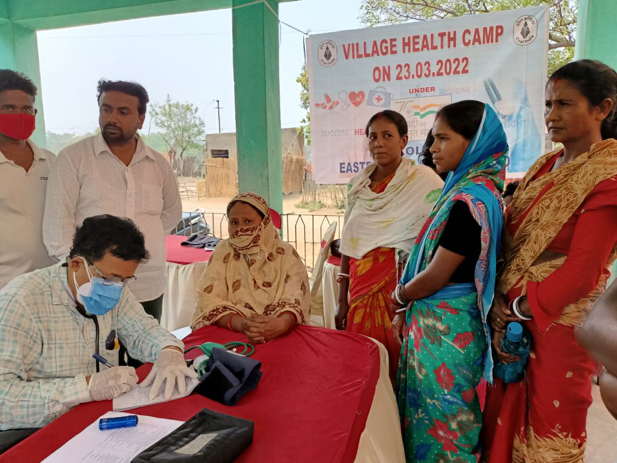 easterncoal's tweet photo. During Azadi Ka Amrit Mahostav a Village Health Camp under has been organised at Bilaspuria para of Nabagram Village under Bankola Area, ECL. Doctors and paramedical staff of Bankola Area activly participated in this camp
#TeamECL
#ECL_New_Energy
#AzadiKaAmritMahotsav 
@PIB_Coal https://t.co/3lKqWj2nN3