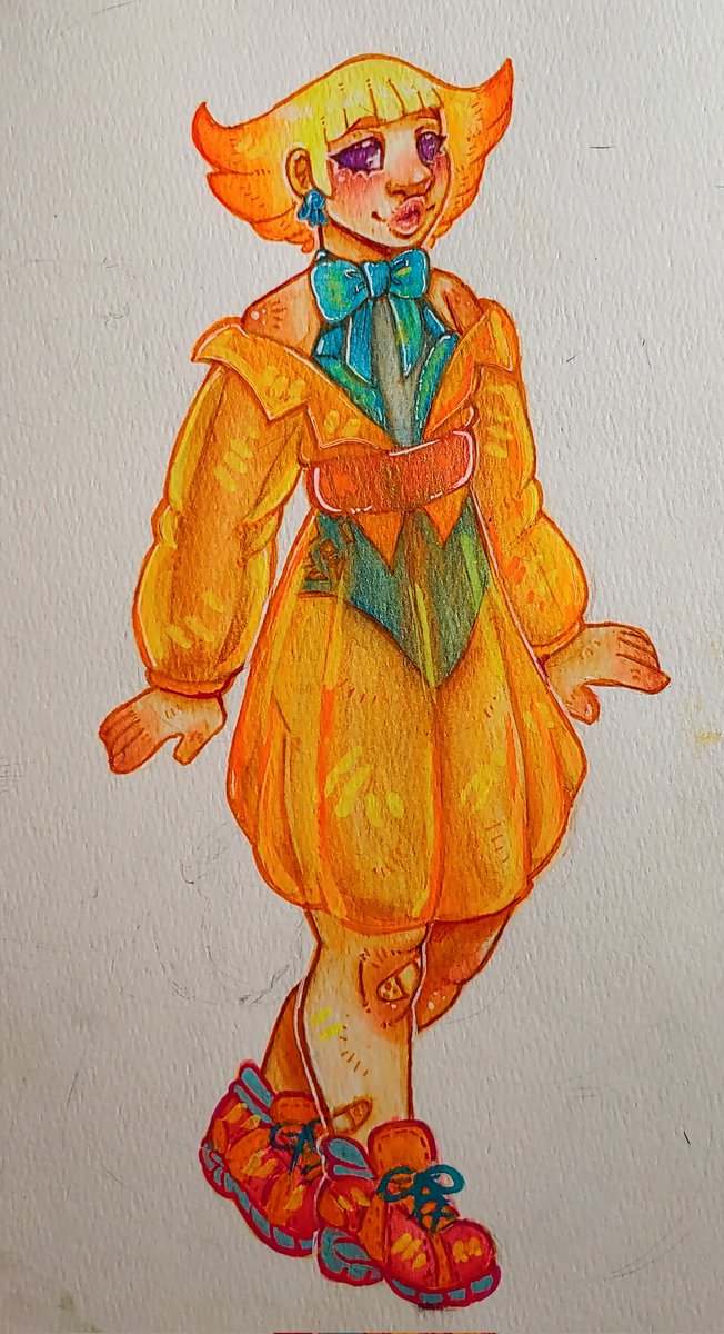 Ragtimeboy's tweet photo. My fancy bitch phosphora for #10yearsofUprising and @Surachii1 's collab! Orange https://t.co/Gcerxc6VPk