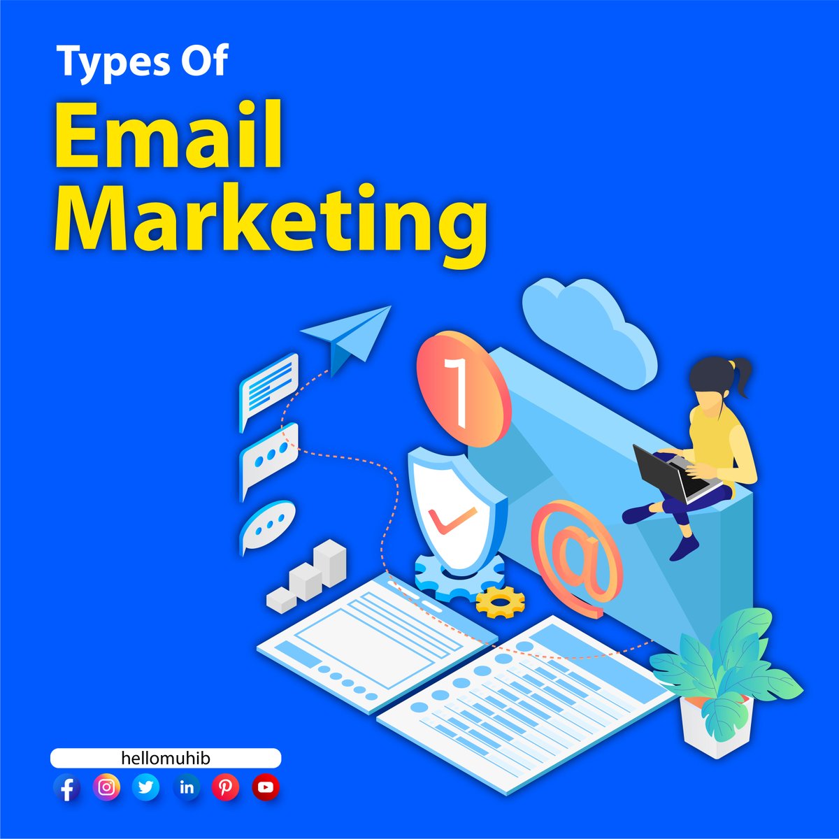 Hellomuhib's tweet photo. 👍 3 Important Types of Email Marketing.

1. Email Newsletters
2. Transactional Emails
3. Behavioral Emails

#emailmarketing #emailmarketingtips #emailmarketingstrategy #emailmarketingexpert #hellomuhib #emailmarketingsolutions https://t.co/PMtN6g2bpB
