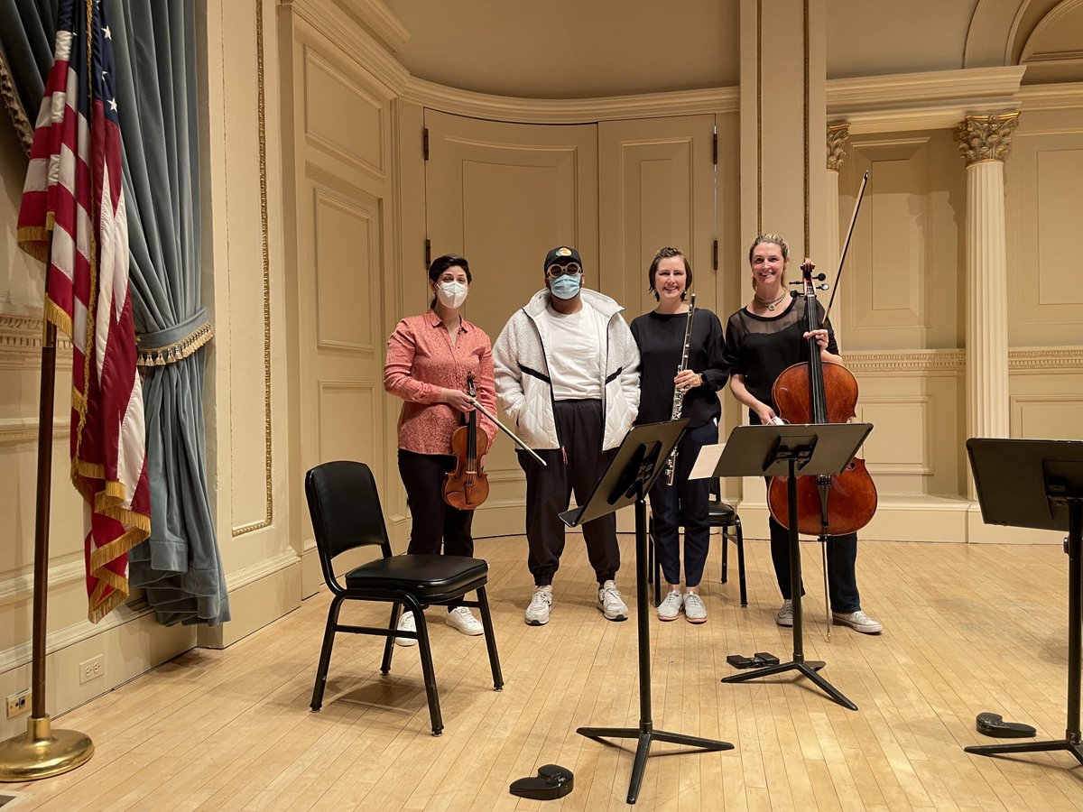 Dress rehearsal was 🥲🙌🏾🙏🏾🙏🏾🙏🏾 thank you <a href="/DecodaMusic/">Decoda</a> 💗 tonight at <a href="/carnegiehall/">Carnegie Hall</a> 7:30💪🏾