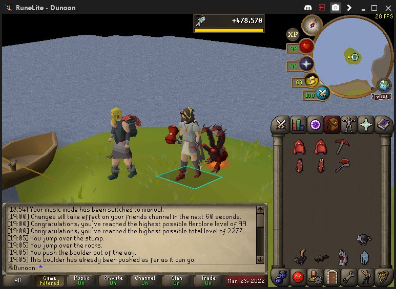 DunoonOSRS's tweet image. Thank you Iron Clan. 💙