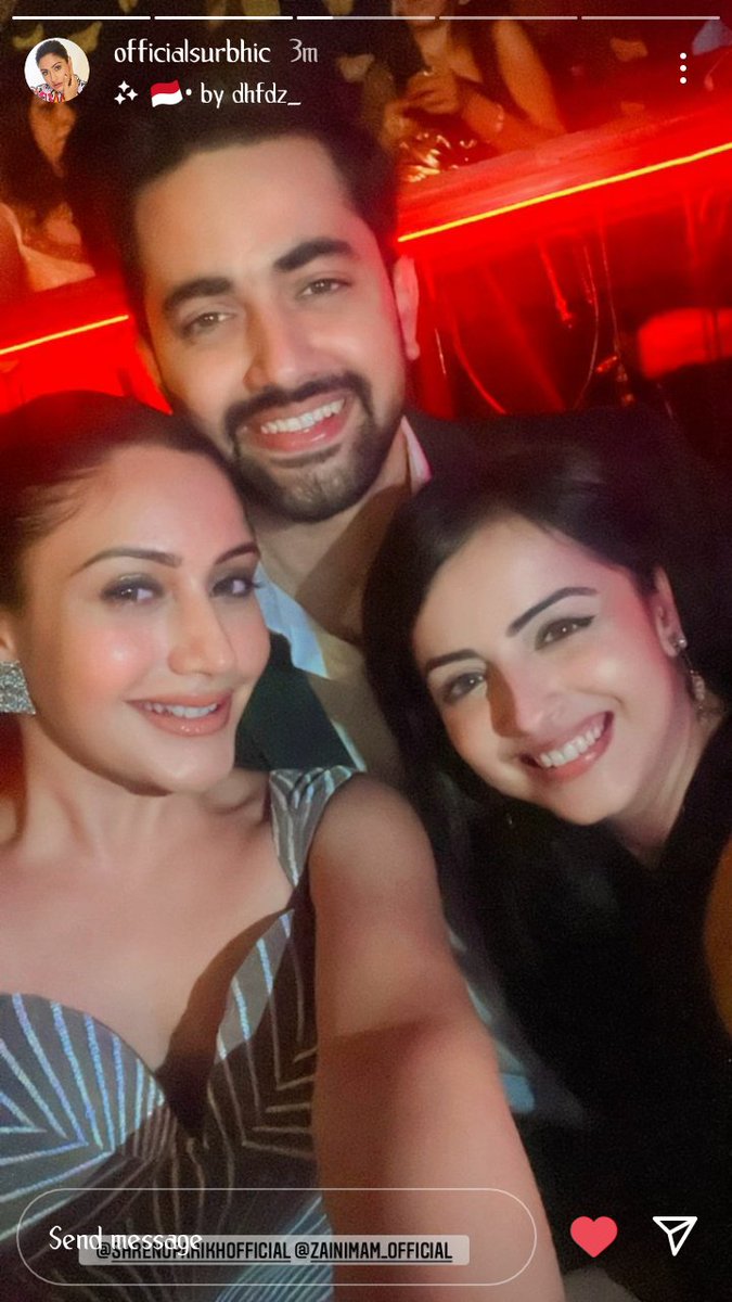 surbhi_my_chand's tweet photo. All happy faces ❤️❤️ @SurbhiChandna @shrenuparikh11 #ZainImam #SurbhiChandna #ShrenuParikh #PranviChandna https://t.co/tO7TVxmyGh
