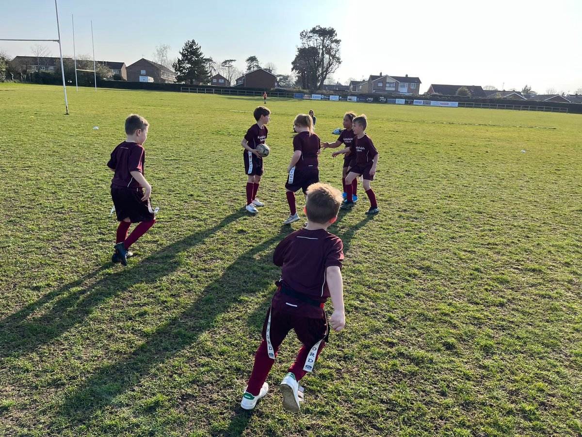 Great to see our year 3/4 children having such fun at the tag rugby event today. Thanks to <a href="/forest_heath/">Forest Heath Sports Partnership</a> and <a href="/NewmarketRUFC/">Newmarket RUFC</a> for organising.