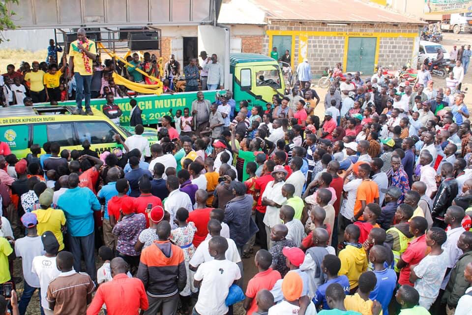 Dr_MutaiEric's tweet photo. Ngeny farm in Soin Sigowet Constituency will be utilized to create a technical training Institute and other public facilities for the benefit of students and  residents of the area.
That was my undertaking as I toured Kipsitet, Kaitui among other surrounding areas this afternoon. https://t.co/EJuwoIEcnv