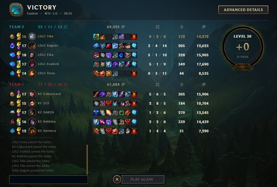 3-0 VS KCORP HAHAHA, never expected the season to go this well. I cant be more grateful to have this team <3. GGs <a href="/KarmineCorp/">Karmine Corp</a> j'espère te voir en finale 💙