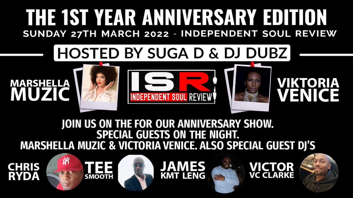 MCDoubleO's tweet image. I do not own the rights to this music

ARE YOU READY TO CELEBRATE WITH US ANNIVERSARY STYLE!!!🍾🍾🥂🥂

🗣INDEPENDENT SOUL REVIEW ONE YEAR ANNIVERSARY SUN 27TH MARCH 2022

PLEASE SUBSCRIBE TO OUR YOUTUBE CHANNEL!!!

CLICK ON THE LINK BELOW!!!!
youtube.com/channel/UC2vm7…
