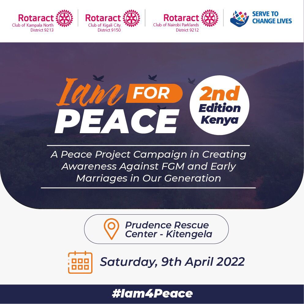 RCkigalicity's tweet photo. Just days to #Iam4Peace 2022.
Join us this Friday, 25th/March/2022, for a fun fellowship dedicated towards this great Project/Campaign!
Venue: Red Handi Restaurant
Time: 7pm
#RCKCPartnerships #RCKCProjects https://t.co/vD42IvO1oq