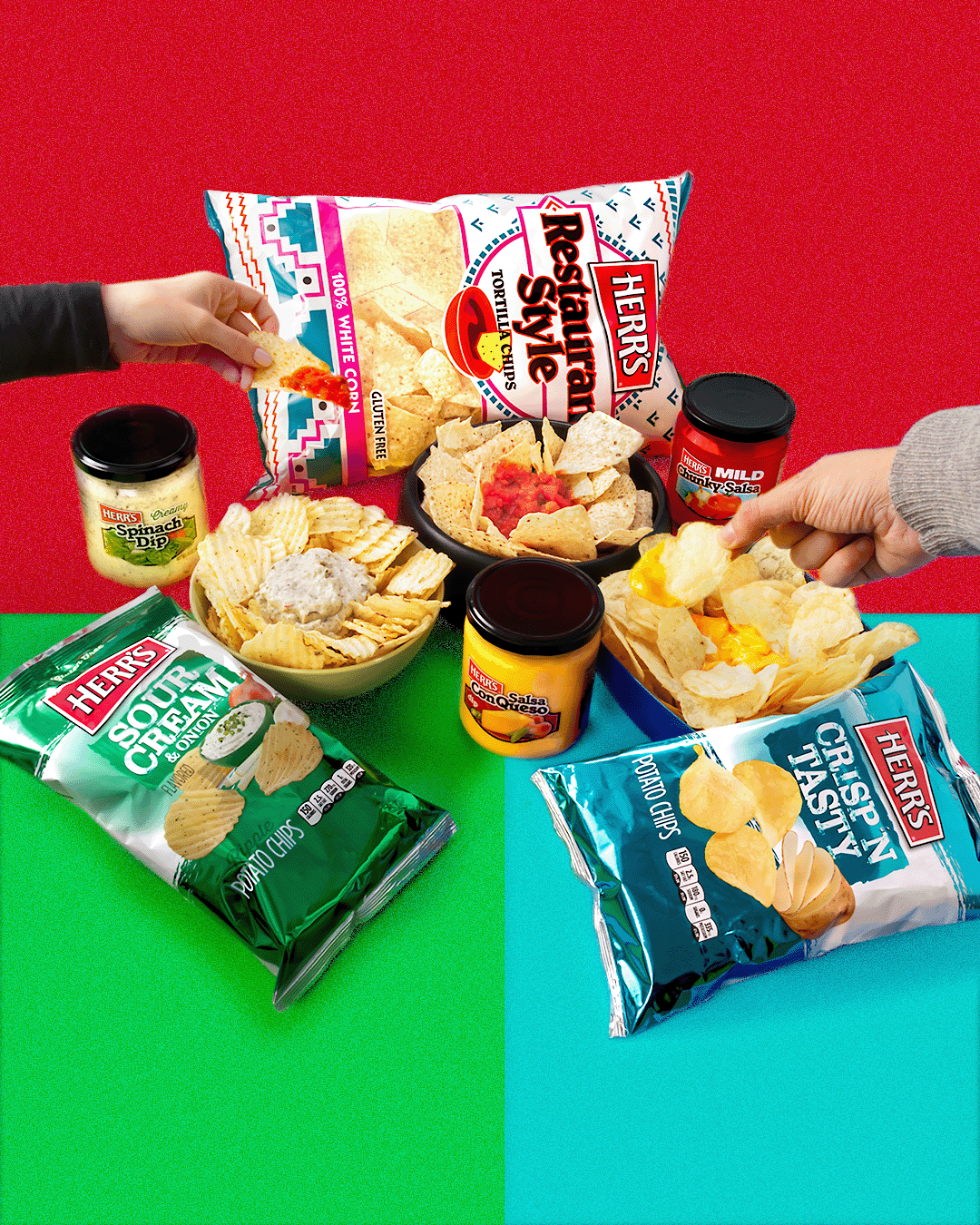 Herr Foods Inc. on Twitter "Name a better pairing than chips and dip
