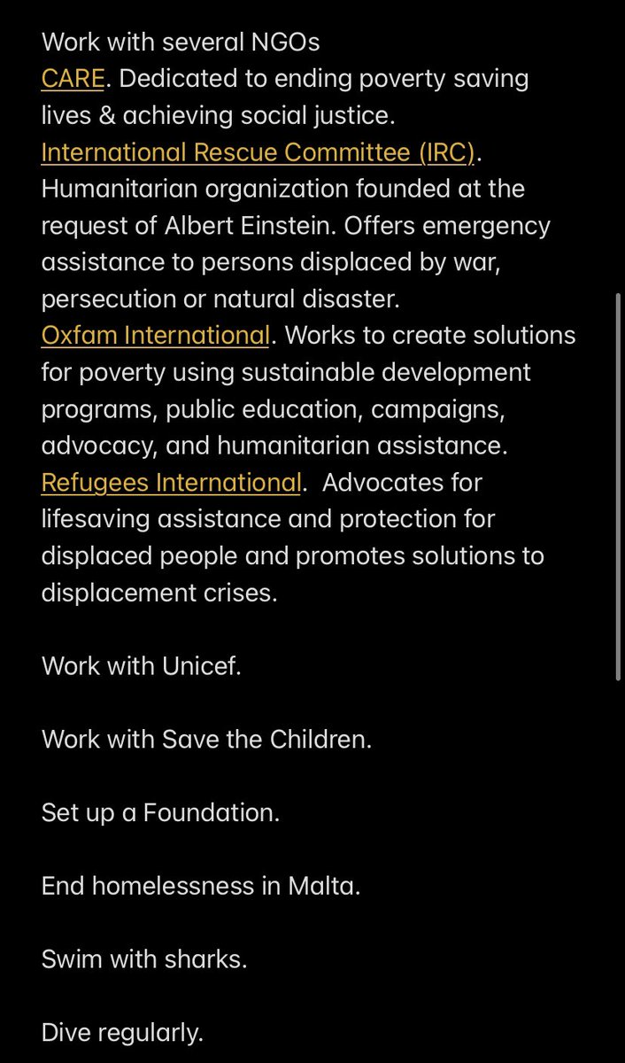 TheRealPogben's tweet photo. Posting my life goals/ bucket list until I make most of them happen https://t.co/2pV8L3mKIs