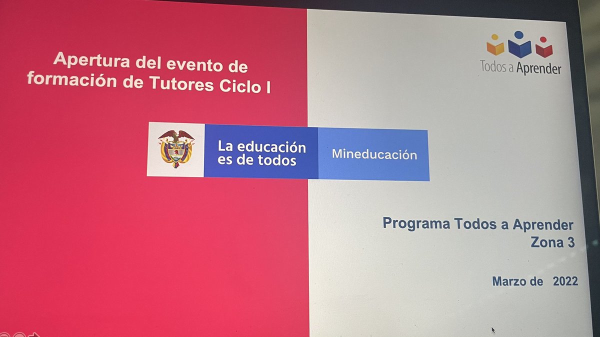 Daz4Grace's tweet photo. Llegó el momento de socializar con los tutores #zona3 la ruta de formación y acompañamiento de ciclo I con nuevas propuestas y escenarios que contribuyen a mejorar los aprendizajes de los estudiantes .@Mineducacion @PTA_Colombia Eventos en Pereira, Bogotá y Apartadó. https://t.co/1vjB7ZfaUT