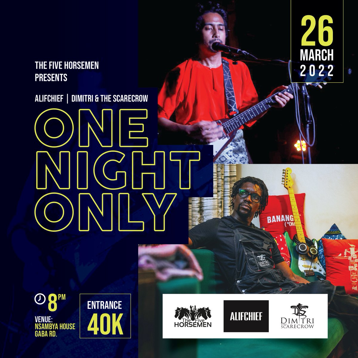 If you are a fan of rock, blues and hip-hop... A connoisseur of dope vibes and authentic artistry... Let's meet this Saturday! #OneNightOnly #AlifChief @scarecrowZW