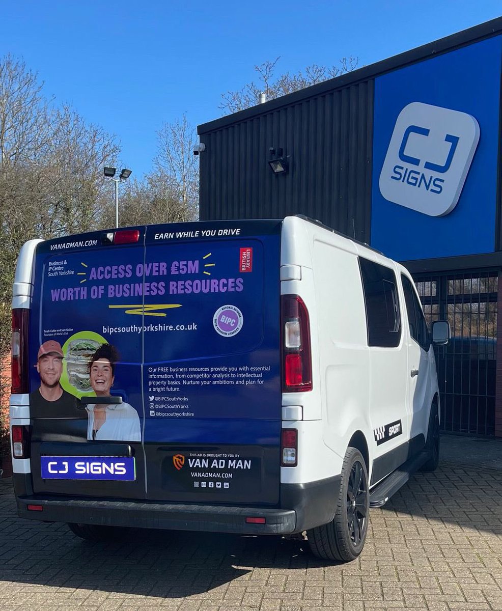 VanAdMan_'s tweet photo. Our latest client Business &amp; IP Centre South Yorkshire have 5 vans advertising 5 key messages for their brand.  Have a look what they have to offer for you and your business via our preferred partner page. @BIPCSouthYorks 
Or visit their webpage - https://t.co/UxP5idBa4L https://t.co/fH2BIDxYLu