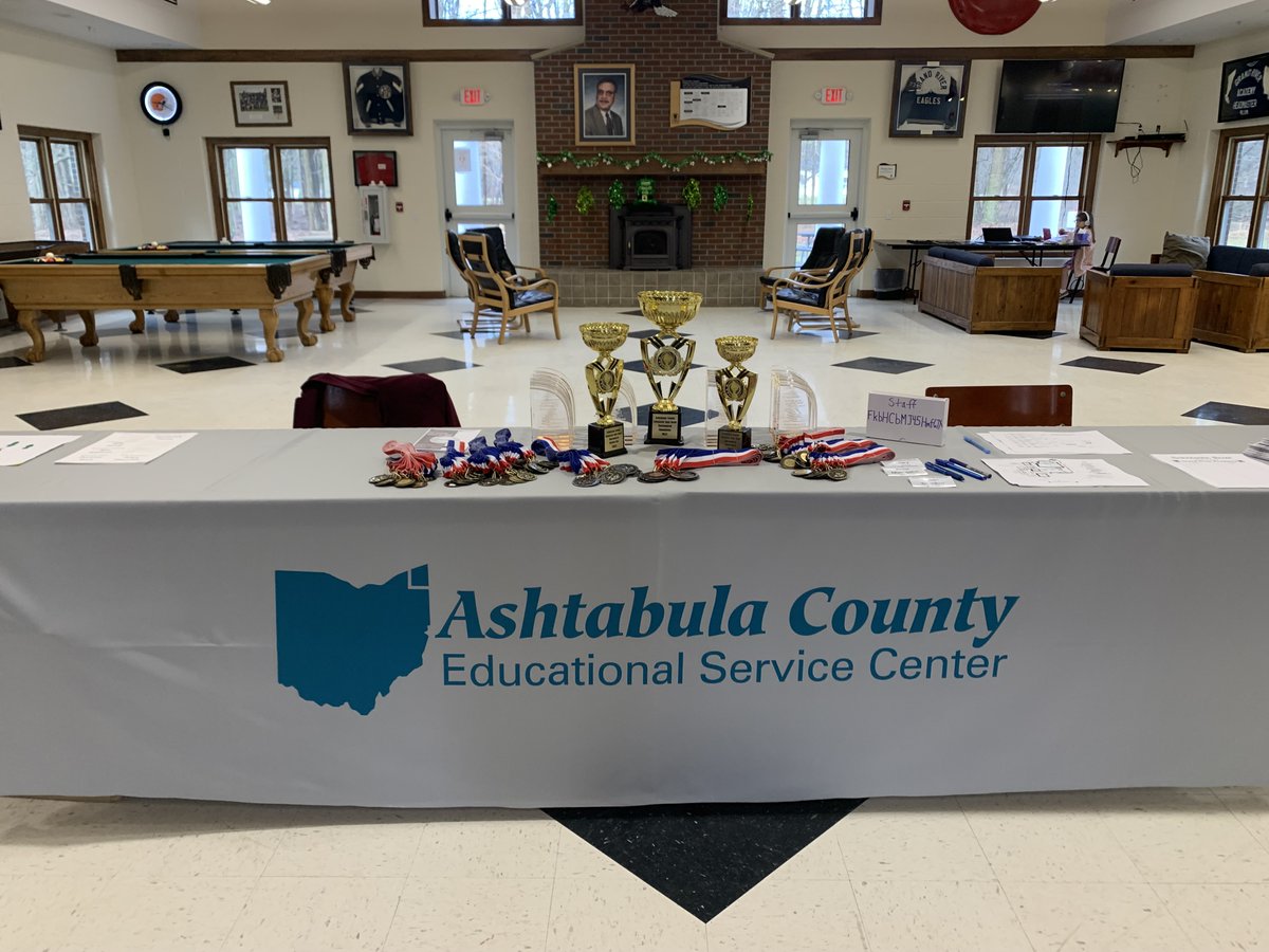 ashtabula_esc's tweet photo. Congratulations to the 2022 Scholastic Bowl 1st Place Winners, Grand River Academy! Pictured below are our 2nd and 3rd place teams, Geneva High School and Lakeside High School. Great job, everyone! https://t.co/OWNgstNLmu