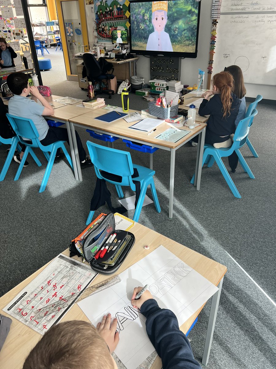 MissOliverStNin's tweet photo. Learning all about St Patrick in our RE lessons ☘️ We created a detailed cartoon strip to summarise his life 🙏🏼 #StPatricksDay #IDL #Literacyacrosslearning https://t.co/dhGats3hZP