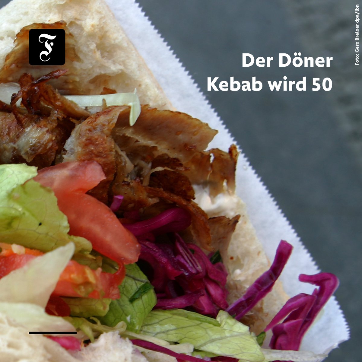 🥙 Der klassische Döner Kebab, so wie ihn die meisten Menschen in Deutschland kennen werden, wird 50: trib.al/MDNtB4z