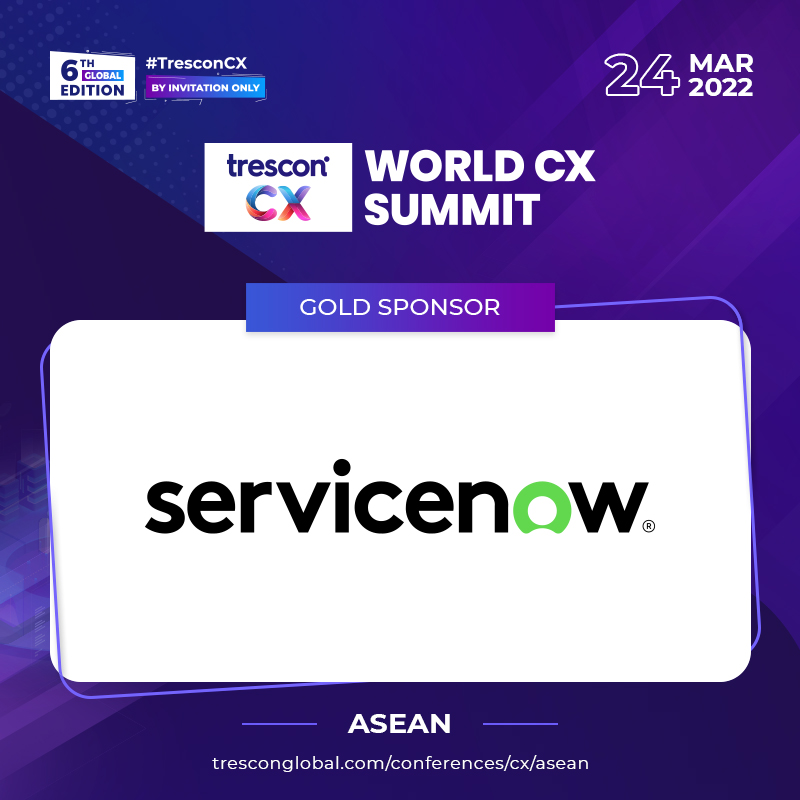TresconGlobal's tweet photo. Meet @ServiceNow - Gold Sponsor at World CX Summit - ASEAN

Link to Servicenow's booth: https://t.co/0rqDfjEGW2

Note: If you are a registered attendee, please check your email for the unique passcode to join the sessions.

#TresconCX #WCXSASEAN #cx #customerservice  #AI #ML #AR https://t.co/QX1GGdQbvA
