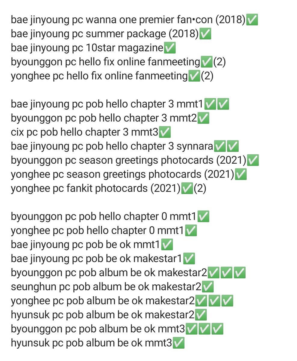 MYFOREVERBAEBAE's tweet photo. ❗CIX PHOTOCARDS POBS❗
#cixsale #cixsell #cixselling #cixsells #wtscix #cixtrade #cixtrades #wttcix #wtskpop #wttkpop https://t.co/jox1oBPeSs