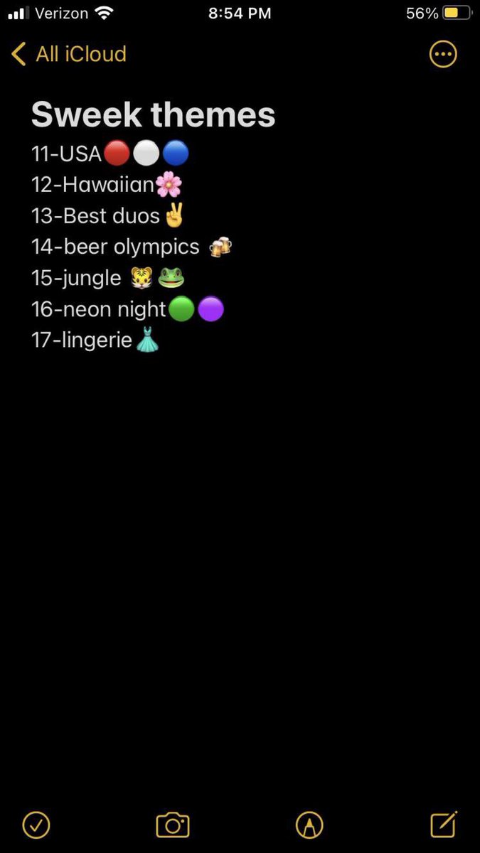 SENIOR WEEK 22’THEMES🍻