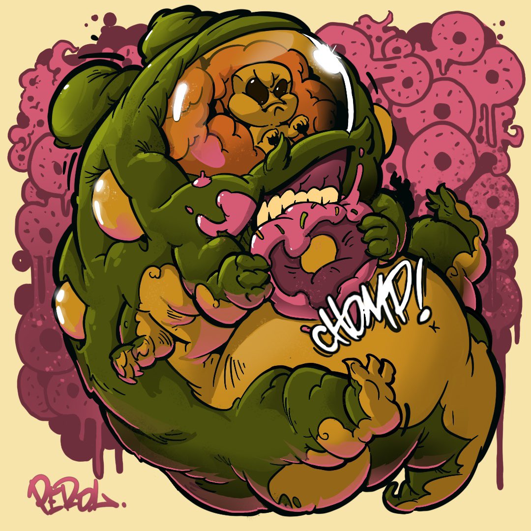 peroltz's tweet photo. Good morning! Enjoy your breakfast. #gm #goodmorning #characterdesign #creaturedesign #graffiticharacter https://t.co/fUbO8fr1FH