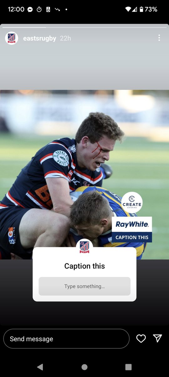 HansOrph's tweet photo. Captioned @EastsRugby #Anyonebutuni https://t.co/F8fvRAFB0c