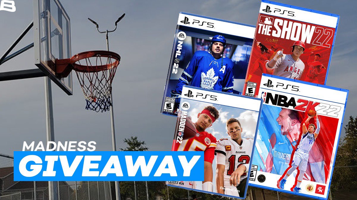 BovadaOfficial's tweet photo. 🚨 The #MarchMadness GIVEAWAYS CONTINUE! 🚨

We are giving away 4 #PS5 games of your choice to pass the time when not watching the Sweet 16! 

To enter:

❤️ this tweet
🔁 this tweet
Follow @BovadaOfficial 

🗣Which of Thursday’s games will be the highest scoring?

#BovadaBonus https://t.co/dE6saKK74r