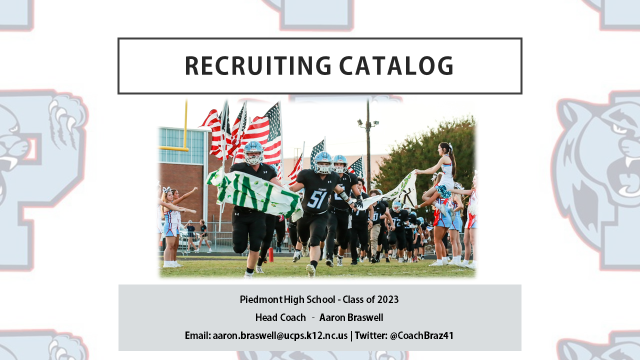 CoachBraz41's tweet photo. 🚨COLLEGE COACHES🚨

We've got 2023's looking for an opportunity to play at the next level! They were difference makers for our program in 2021, stay tuned for what's coming next...🤫

Shoot me a DM and I'll share this catalog with you ASAP!! @PHSFootball2021 #Family https://t.co/fcKpJdgc0M