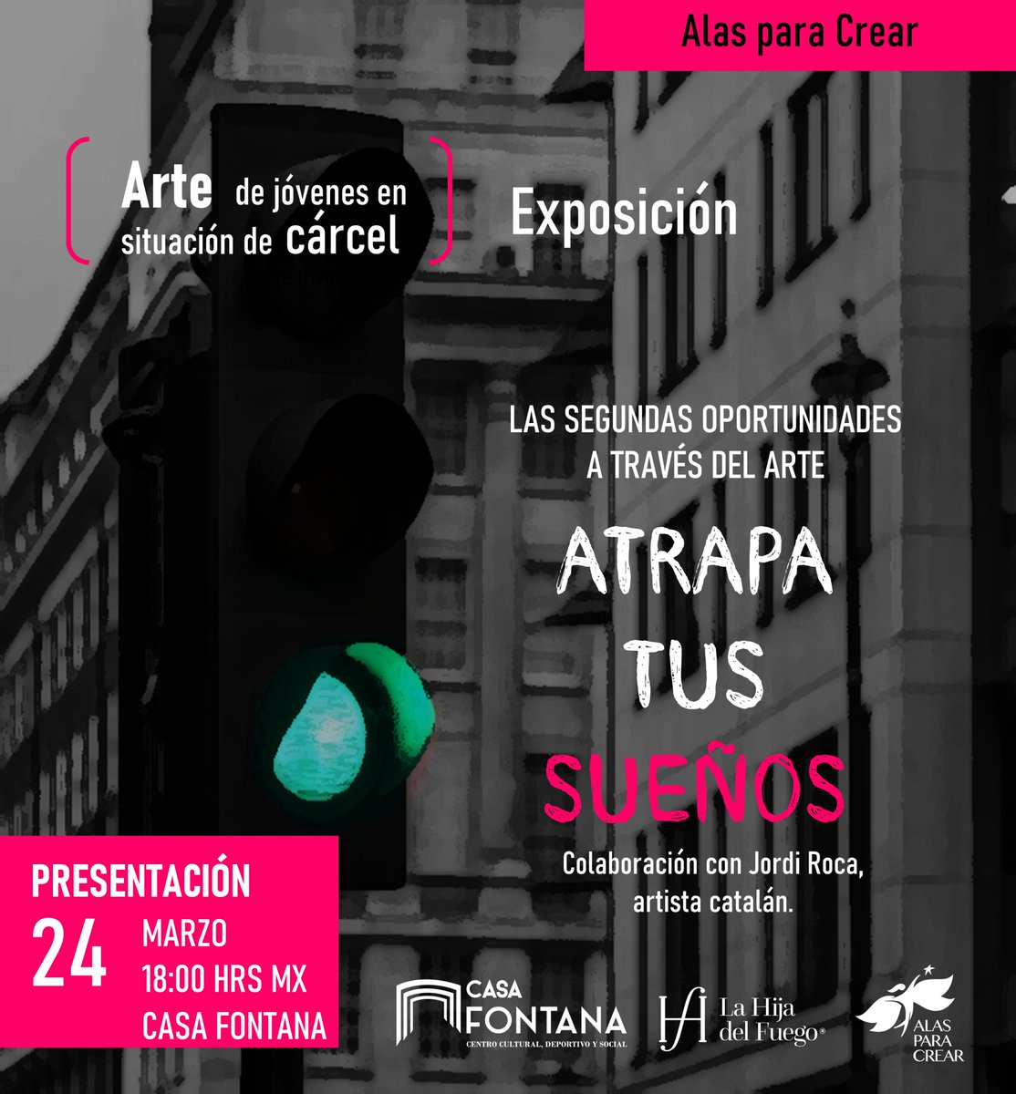 AlasParaCrearAC's tweet photo. 🔝 En el marco de este #5toaniversario, se hará la presentación oficial de la obra 'Atrapa tus sueños', realizada por el artista catalán Jordi Roca, y adolescentes- jóvenes en situación de cárcel, en el año 2019. 🎨

¡GRACIAS INFINITAS! 🎉🎈 https://t.co/wzJ4TDFTfa