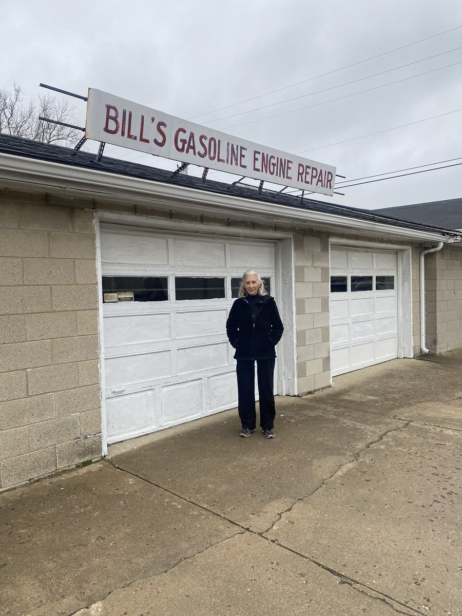 JourdynBerry's tweet photo. Made my grandma pose for pics because this month she celebrates 50 years of operating her lawnmower shop. She still sharpens blades, cleans carburetors, and only takes cash. What a woman. https://t.co/HSxl6HoufI