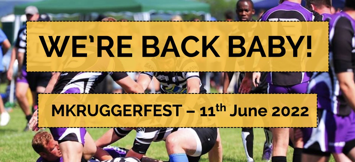 Team entry for #MKRUGGERFEST '22 is now open!

One of the greatest Rugby 7s Festivals in the centre of England is back and we couldn't be more excited. Saturday 11th June 2022 - get it in your diary and get your team registered now: buff.ly/2uta0Kz #Ruby7s #Sevens #MK7s